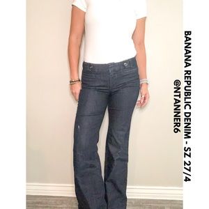 BANANA REPUBLIC DARK DENIM - SZ 27/4